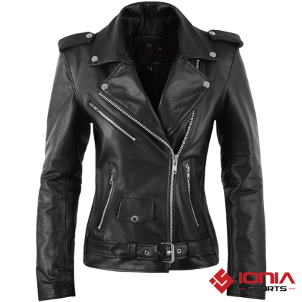 Women's Leather Motorcycle Jacket