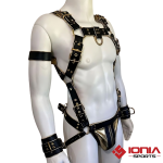 full body harness with metal buckles