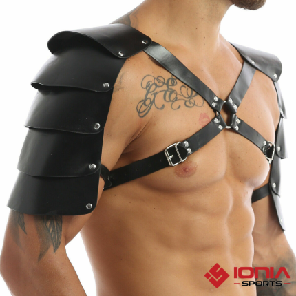 mens leather shoulder harness