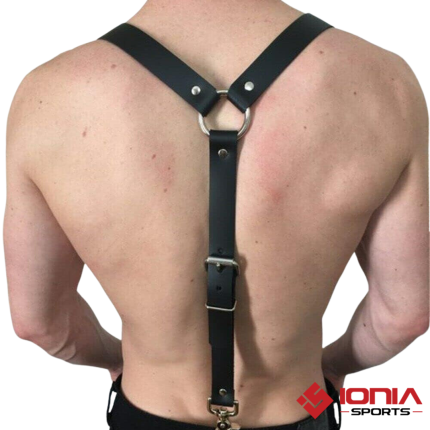 Black Leather Body Harness