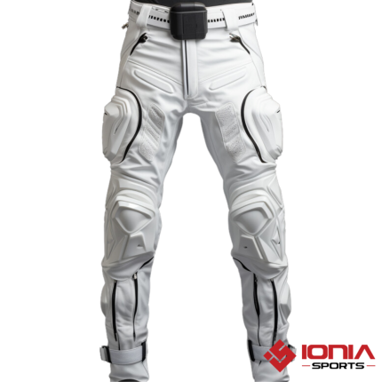 white motorcycle chaps