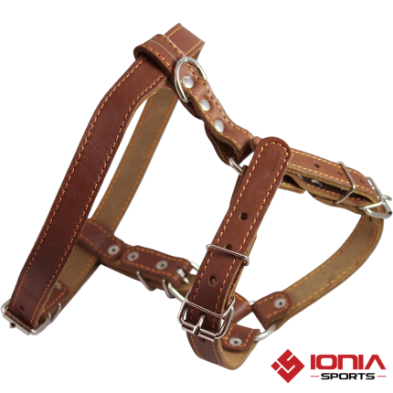 Dogs Brown Leather Harness