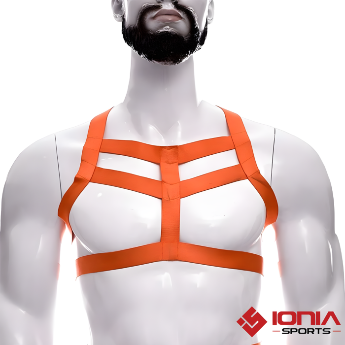 Orange neck elastic harness