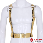 Faux Leather Chest Harness Waist Belts with Metal O-rings