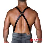 harness belt black heavy